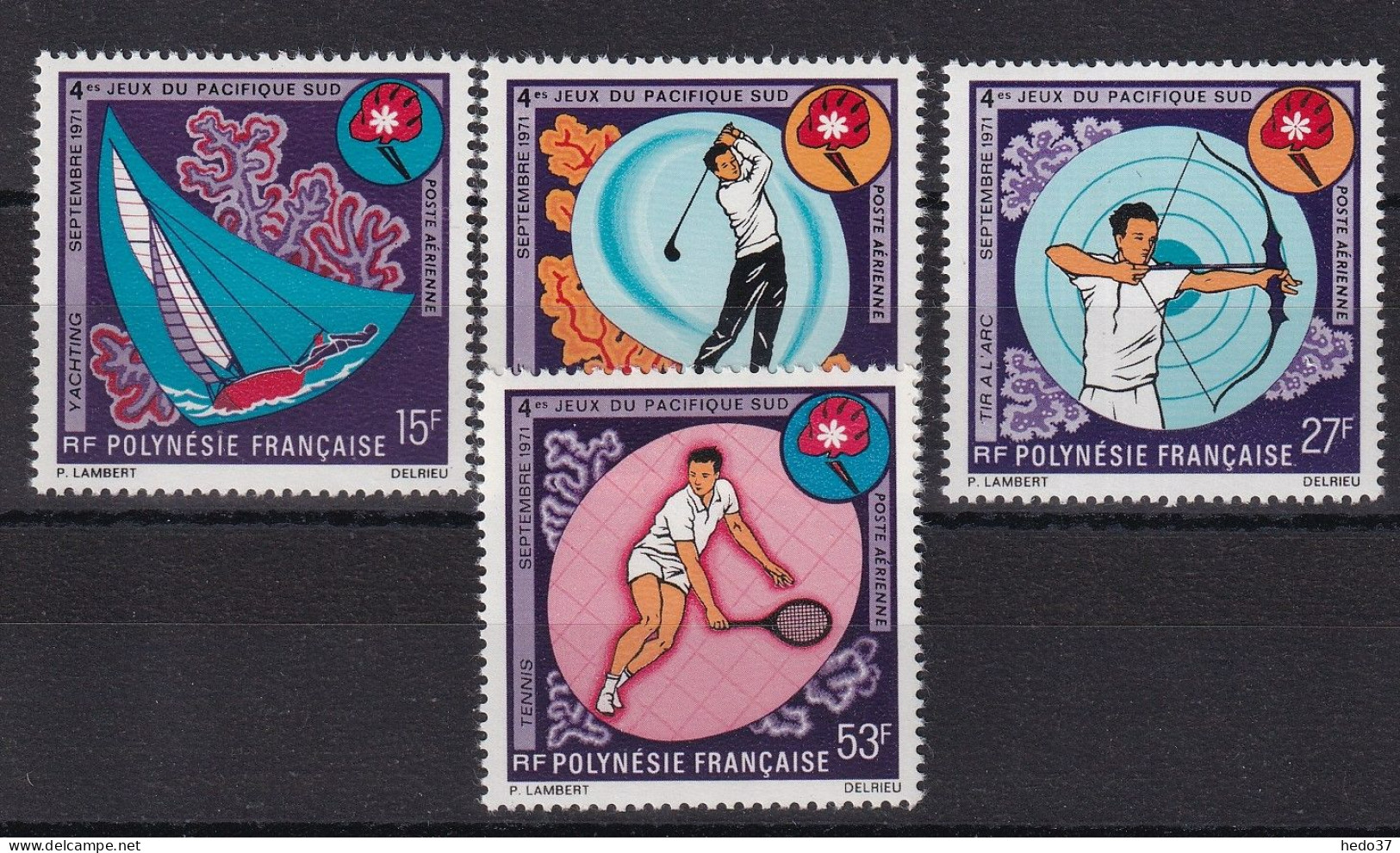 Polynésie Poste Aérienne N°51/54 - Neuf ** Sans Charnière - TB - Unused Stamps