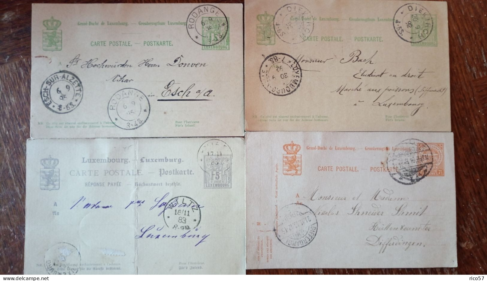 Lot Cartes Anciennes Luxembourg 8 - Collections & Lots
