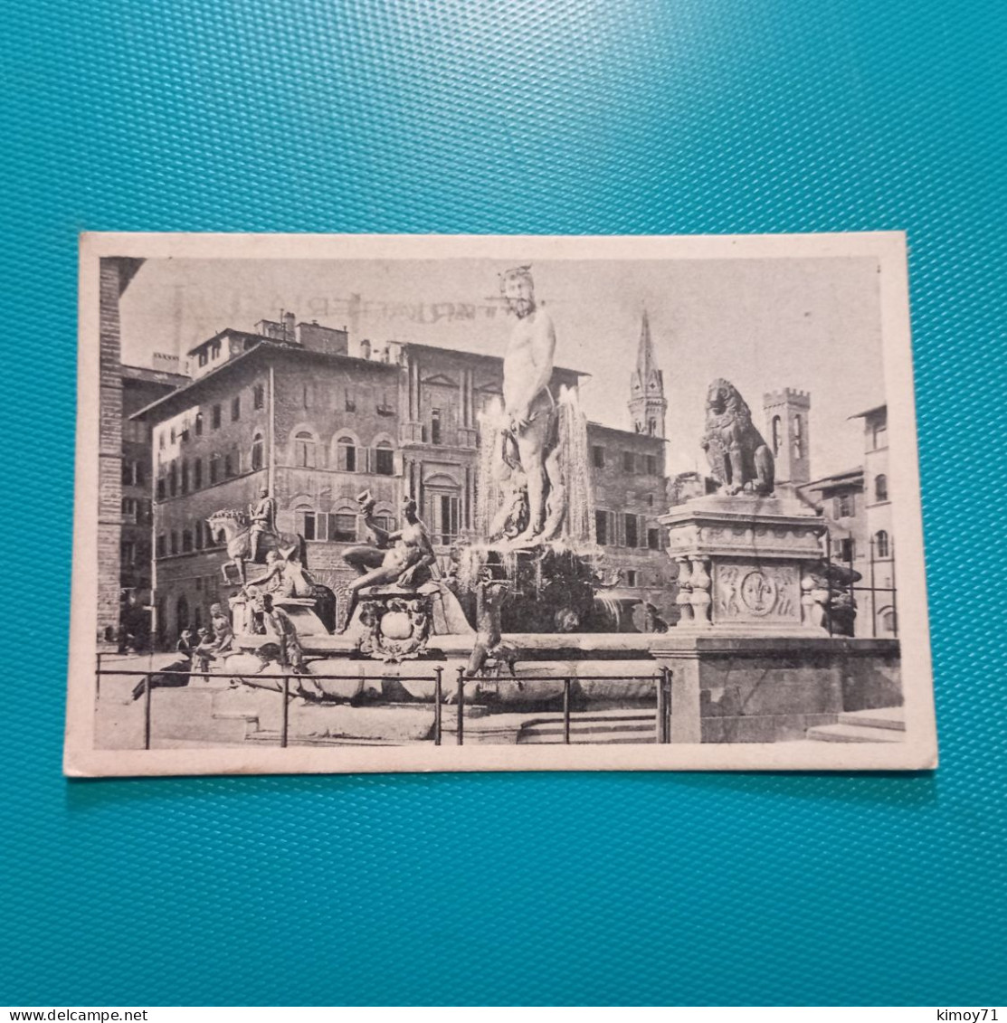 Cartolina Firenze - Il Marzocco E La Fontana Del "Blancone". Viaggiata 1940 - Firenze (Florence)