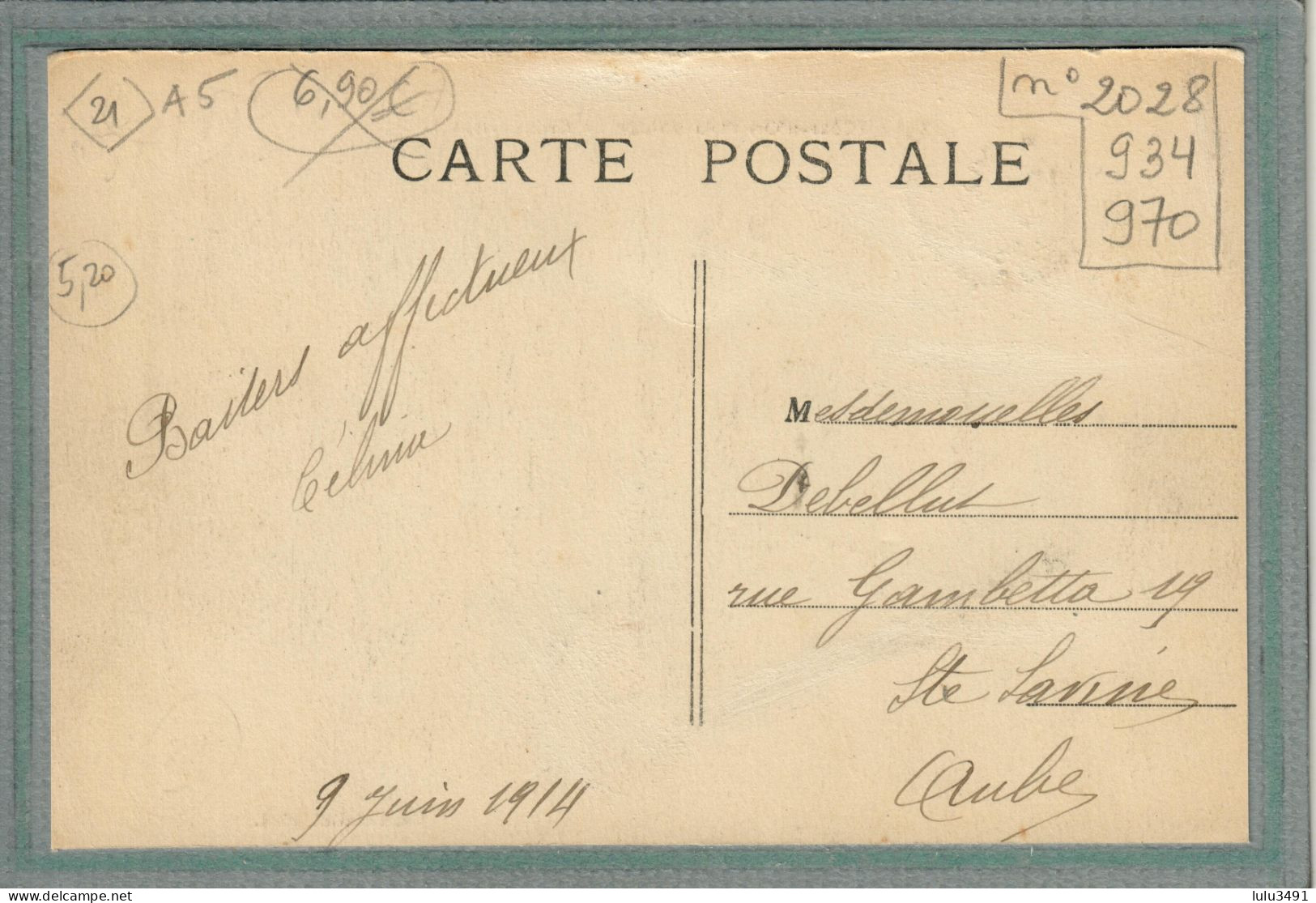 CPA (21) VOULAINES - Aspect De La Grande-Rue En 1914 - Other & Unclassified