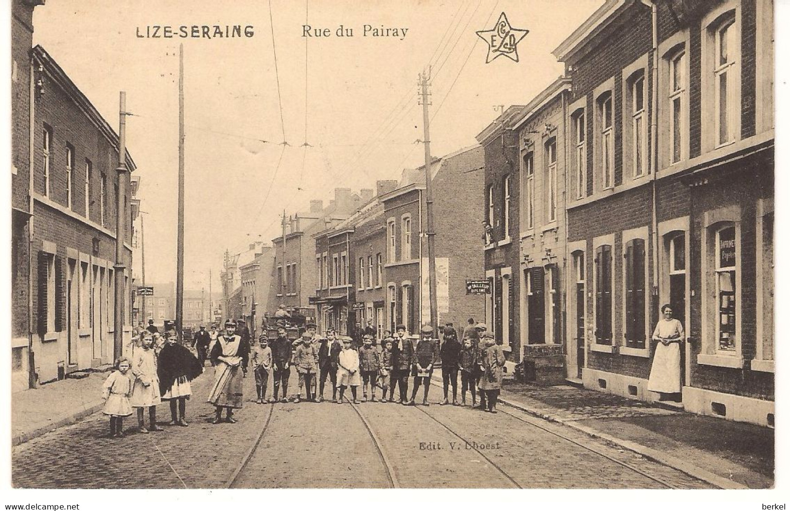 LIZE -  SERAING RUE DU  PAIRAY CACHETÉ 1919 REF Nr 411 D1 Tilleur - Seraing