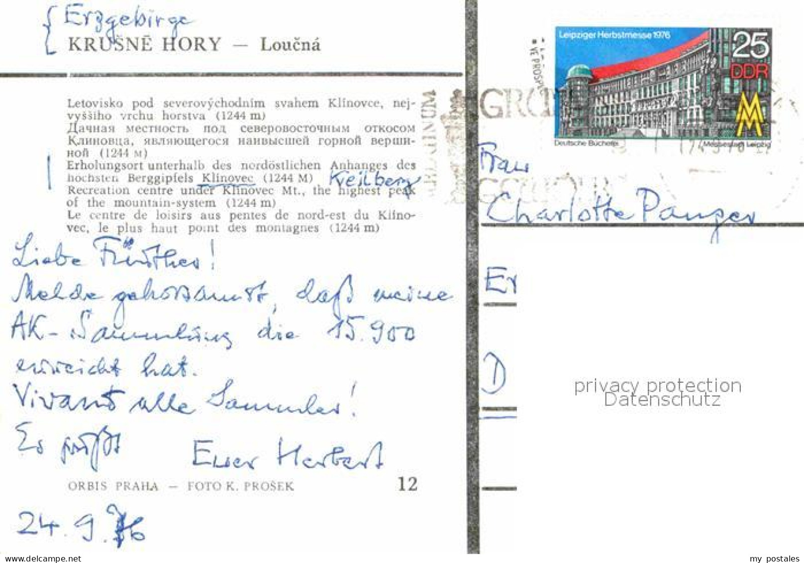 72789962 Krusne Hory Loucna Tschechische Republik - Czech Republic