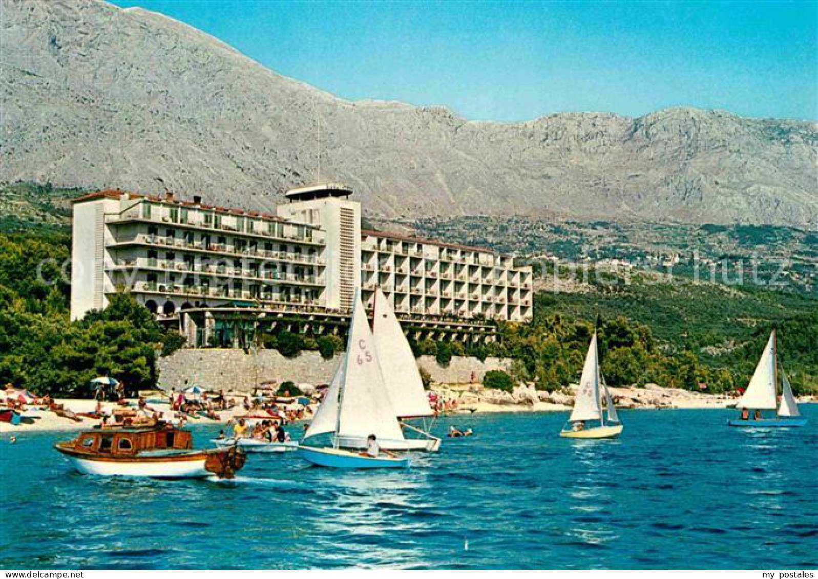 72789936 Tucepi Hotel Strand Segelboote Croatia - Croatia
