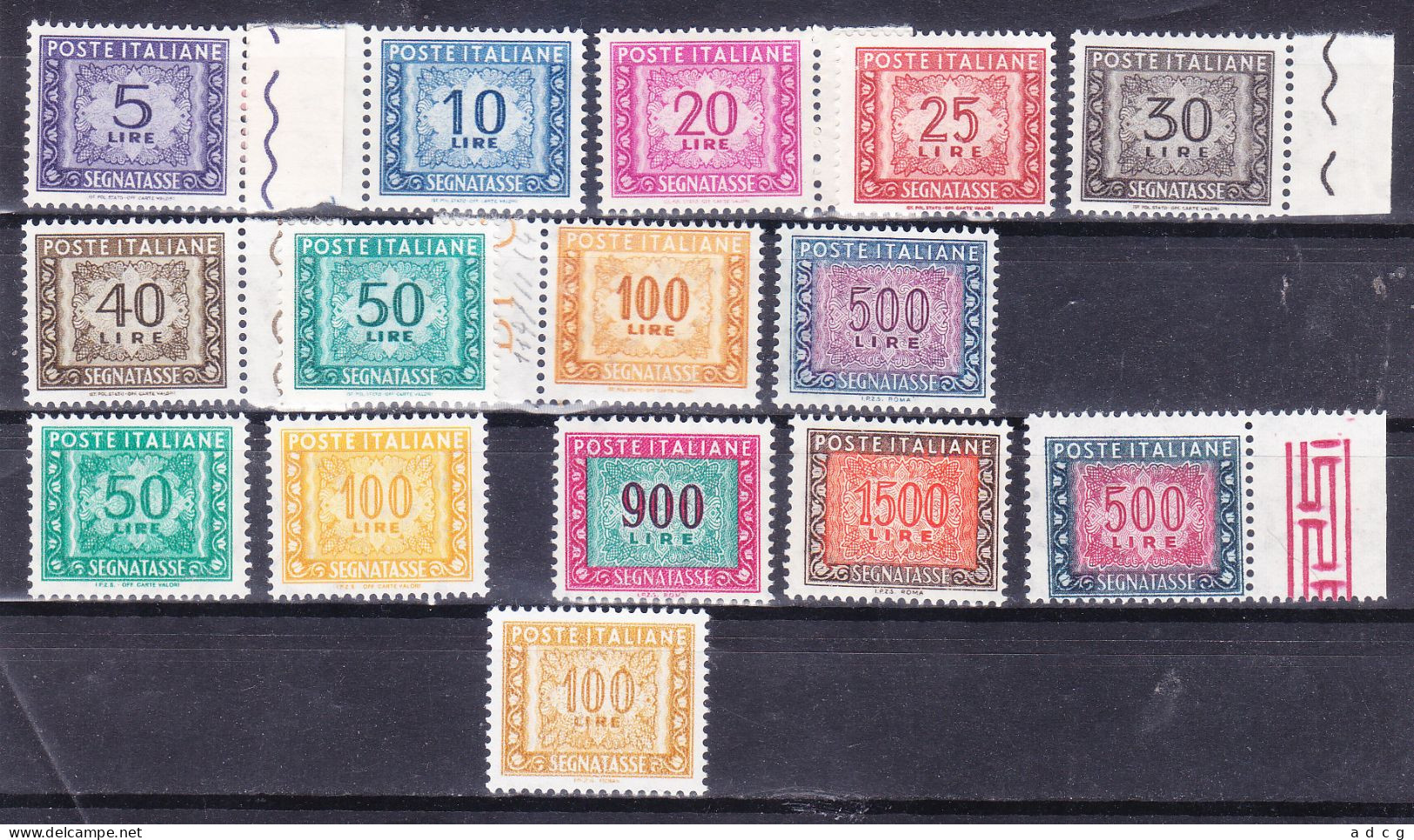 1955 2001 SEGNATASSE STELLE Serie NUOVO MNH - Taxe