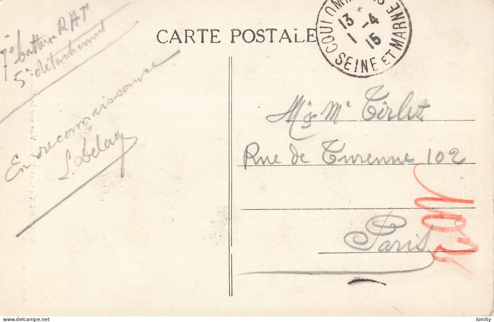 77 Mouroux Vue Sur Le Morin CPA Usine Fonderie De Nickel , Cachet 1915 - Other & Unclassified