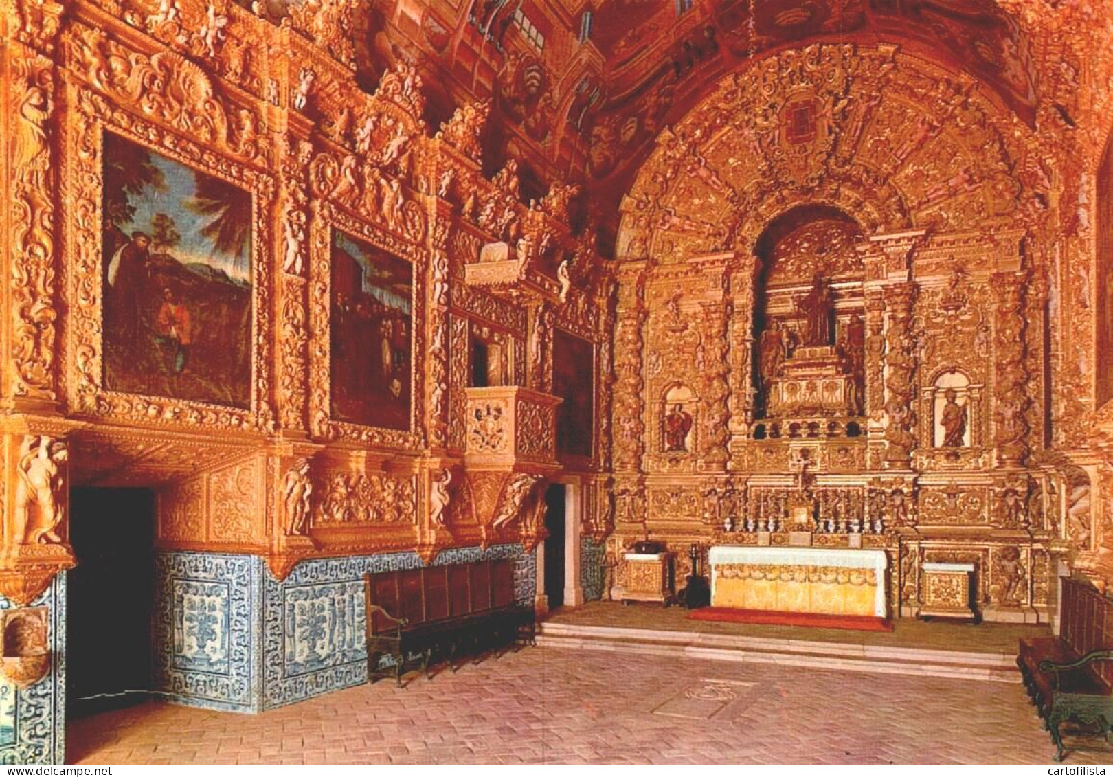 LAGOS, Algarve - Interior Da Igreja De Santo António  (2 Scans) - Faro