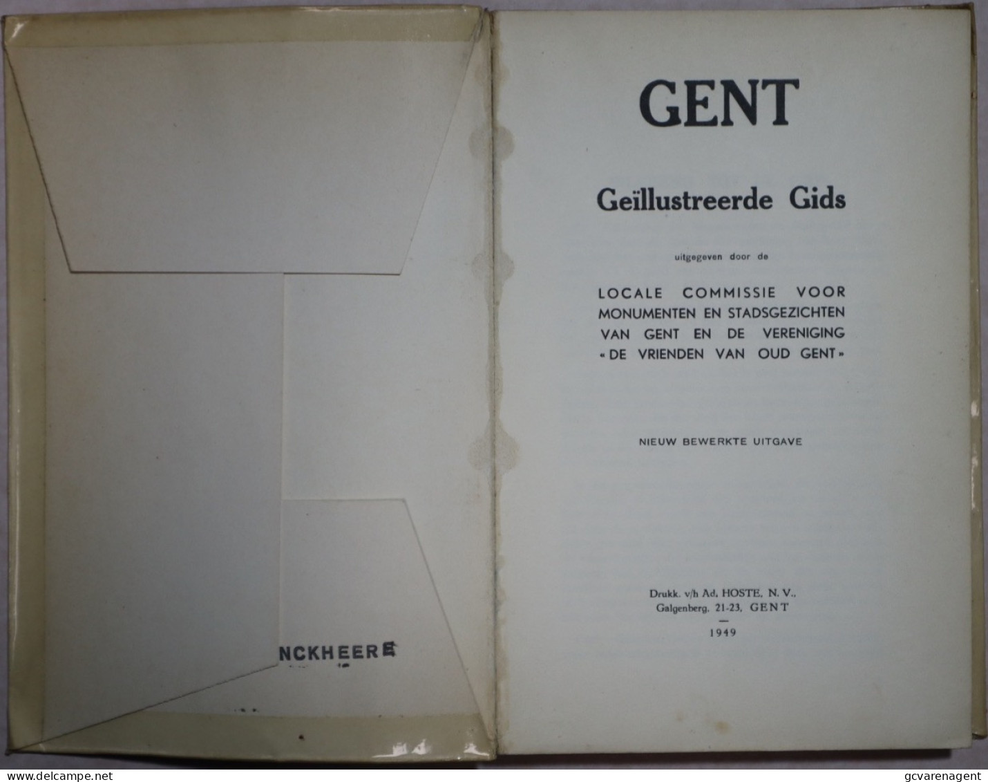 GENT 1949 GEÏLLUSTREEDE GIDS + BIJLAGE = 192 BLZ = 84 AFBEELDINGEN = GOEDE STAAT 220 X 115 MM. ZIE AFBEELDINGEN - Geschiedenis