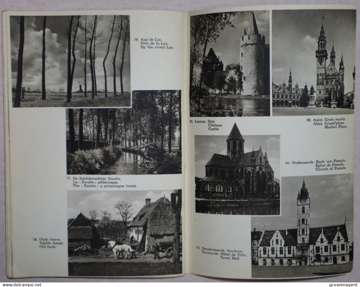 GENT 1949 GEÏLLUSTREEDE GIDS + BIJLAGE = 192 BLZ = 84 AFBEELDINGEN = GOEDE STAAT 220 X 115 MM. ZIE AFBEELDINGEN