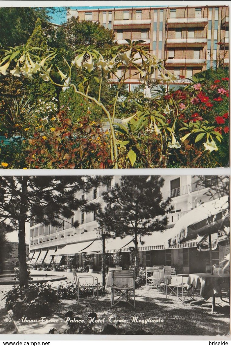 ABANO TERME PADOVA N. 2 CARTOLINE VILLA PIACE PALACE HOTEL1961/1984 - Sonstige & Ohne Zuordnung