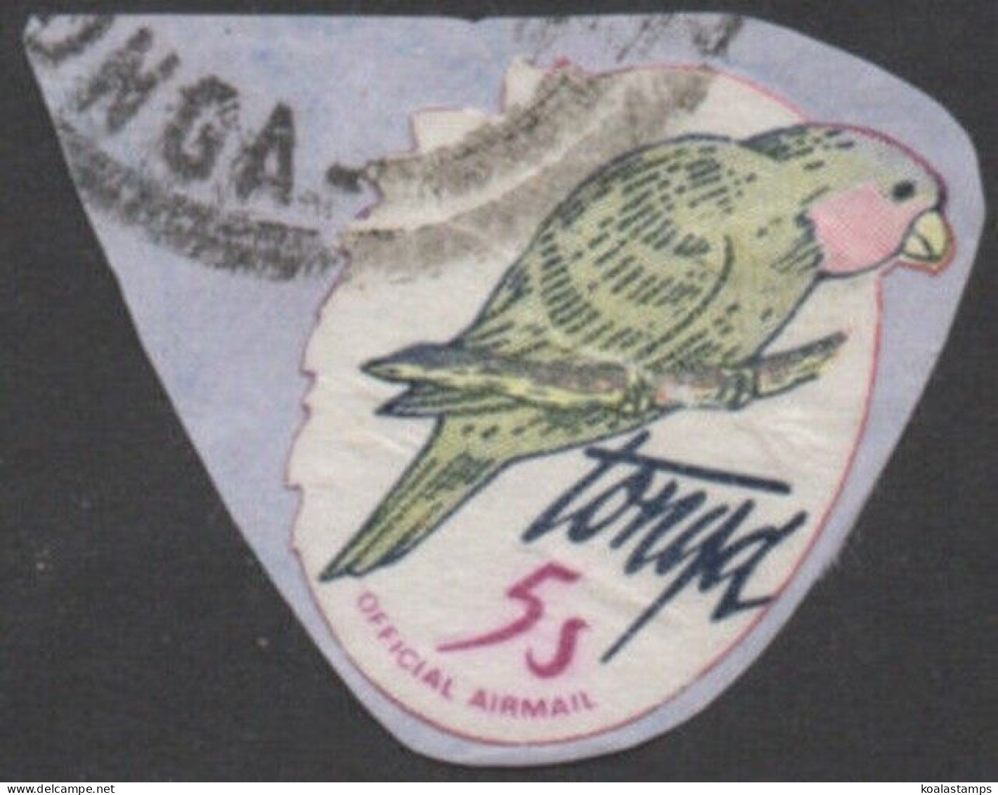 Tonga Official 1981 SGO213 5s Blue-crowned Lory No Foliage FU - Tonga (1970-...)