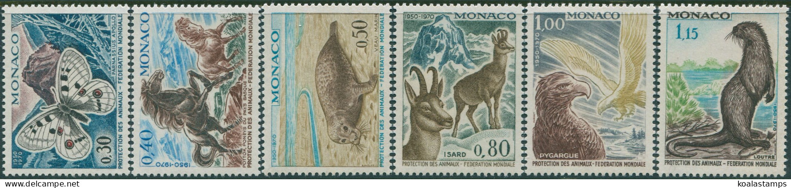 Monaco 1970 SG977-982 Animal Protection Set MNH - Autres & Non Classés