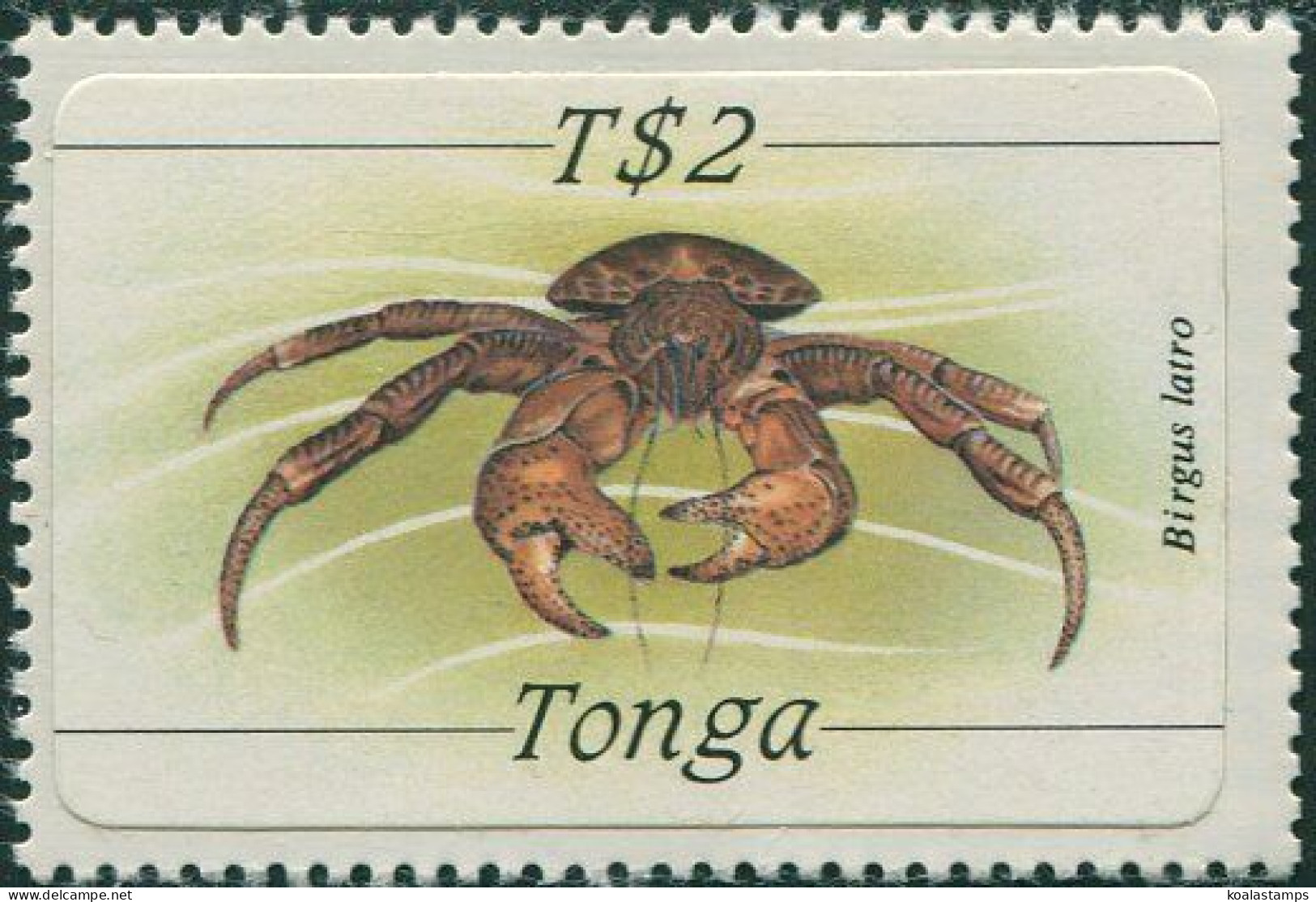 Tonga 1984 SG879 $2 Crab MNH - Tonga (1970-...)