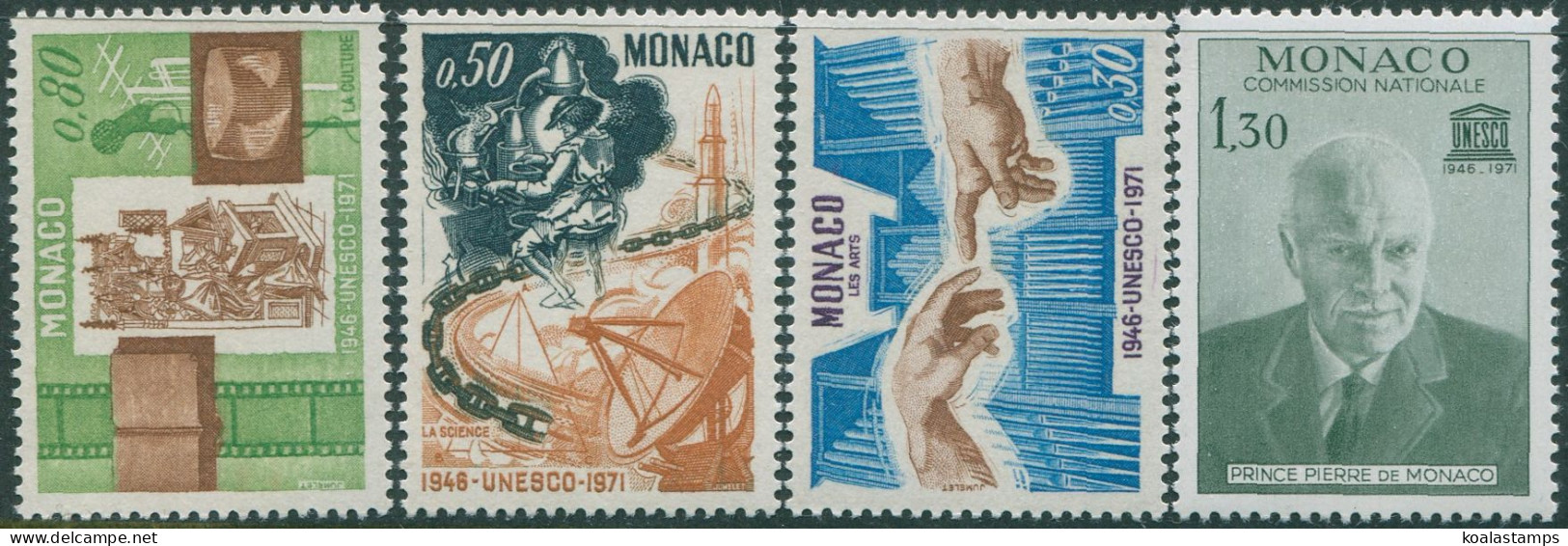 Monaco 1971 SG1011-1014 UNESCO Set MNH - Other & Unclassified