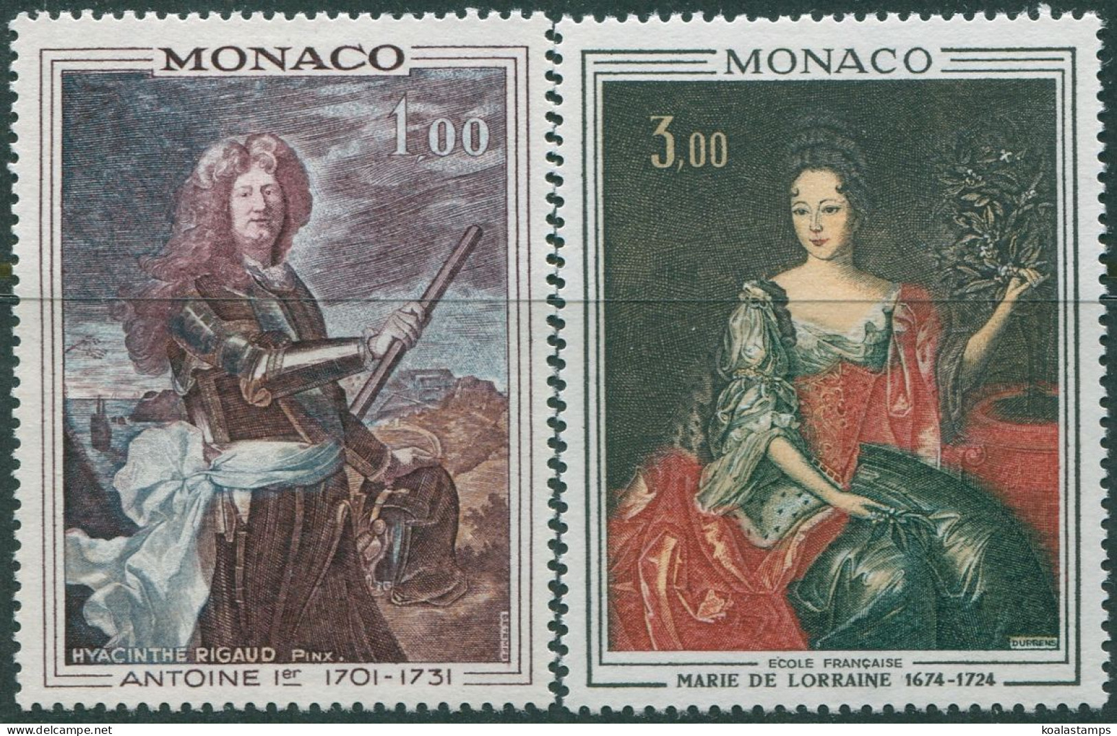 Monaco 1972 SG1070-1071 Prince And Princess Set MLH - Autres & Non Classés