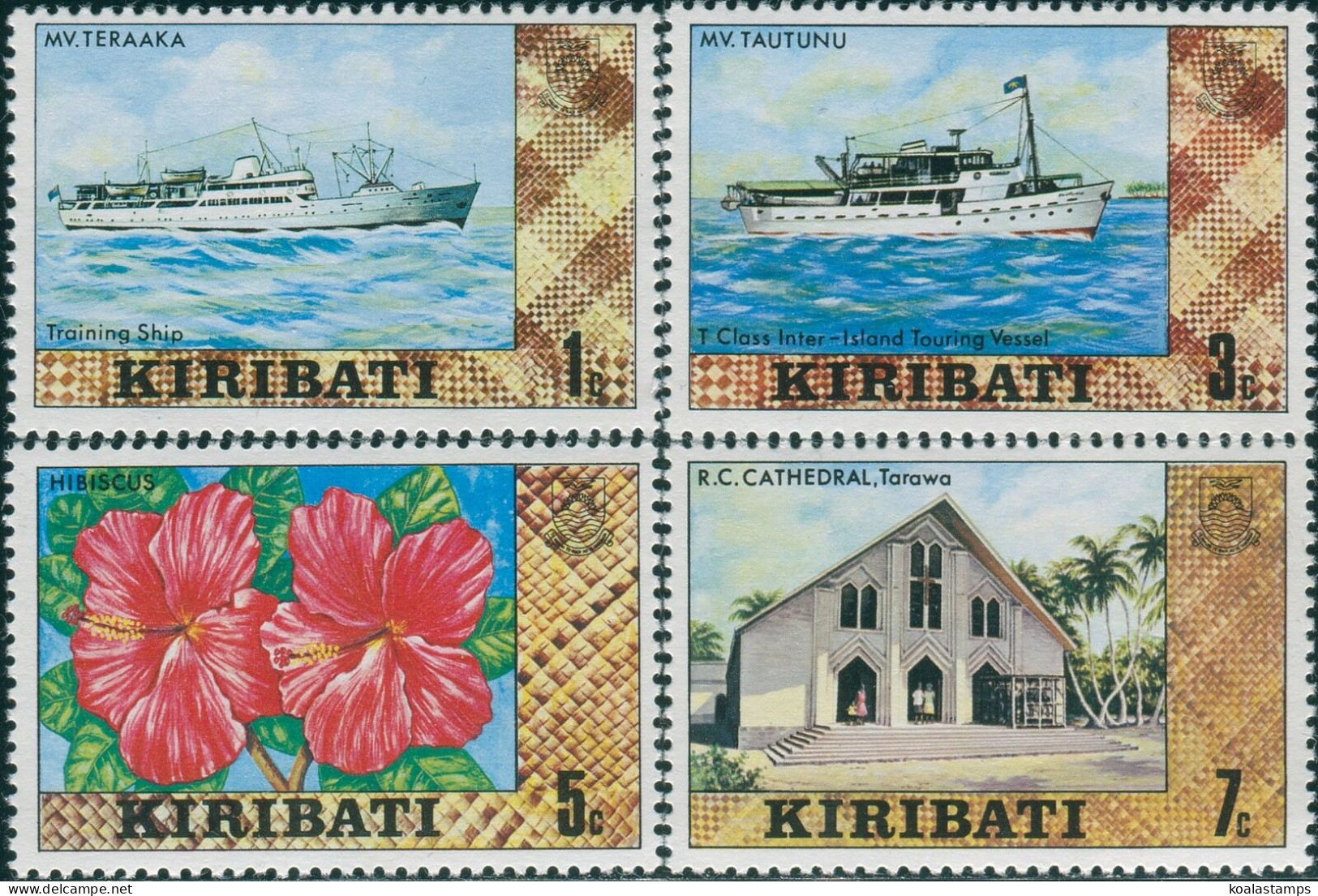 Kiribati 1980 SG121-124 Ships Flower Church MNH - Kiribati (1979-...)