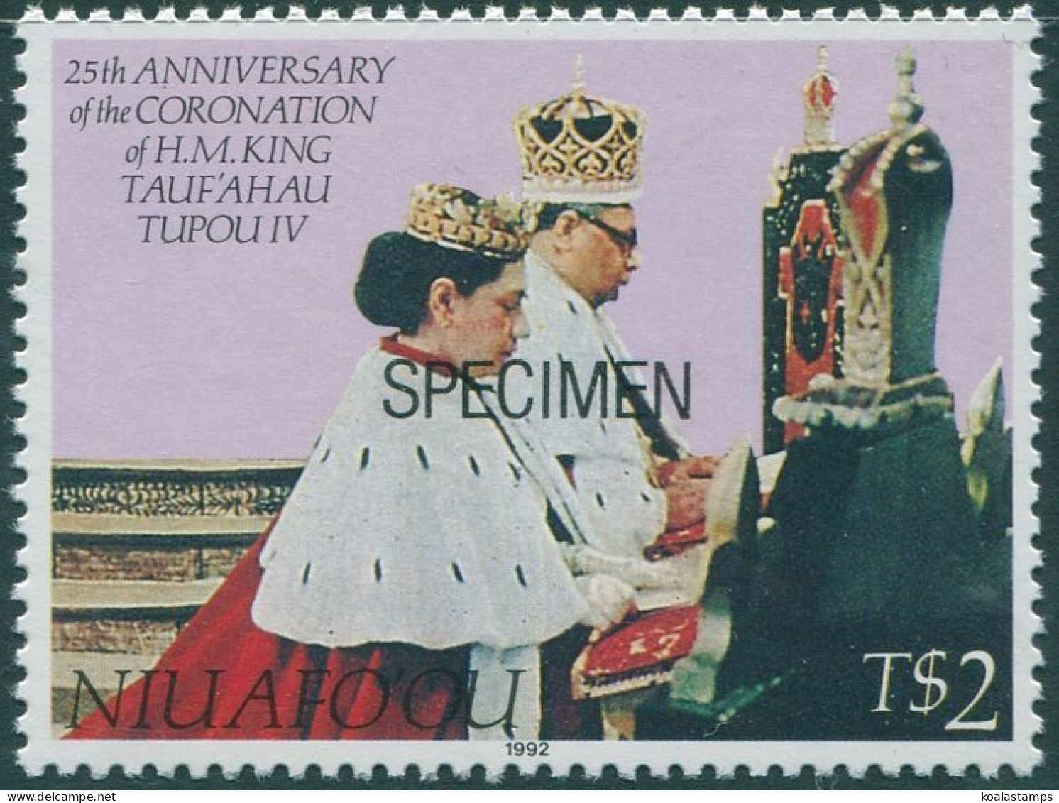 Niuafo'ou 1992 SG181 2p Coronation SPECIMEN MNH - Tonga (1970-...)