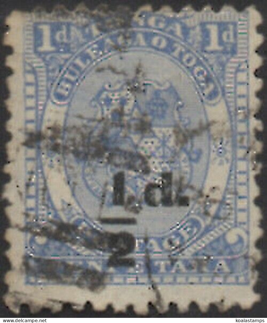 Tonga 1893 SG19 ½d On 1d Coat Of Arms FU - Tonga (1970-...)