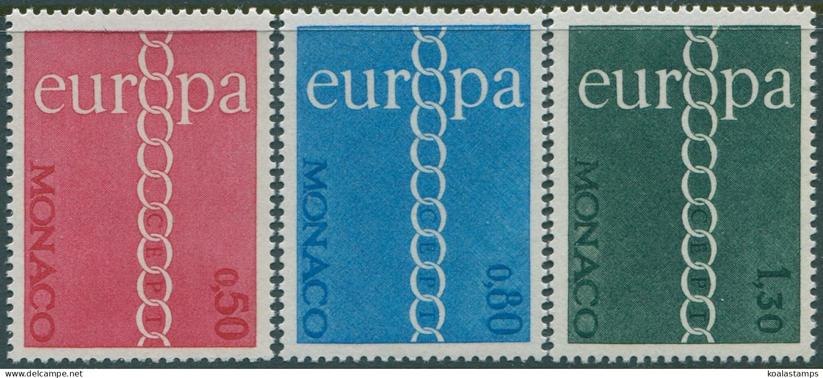 Monaco 1971 SG1015-1017 Europa Set MNH - Andere & Zonder Classificatie