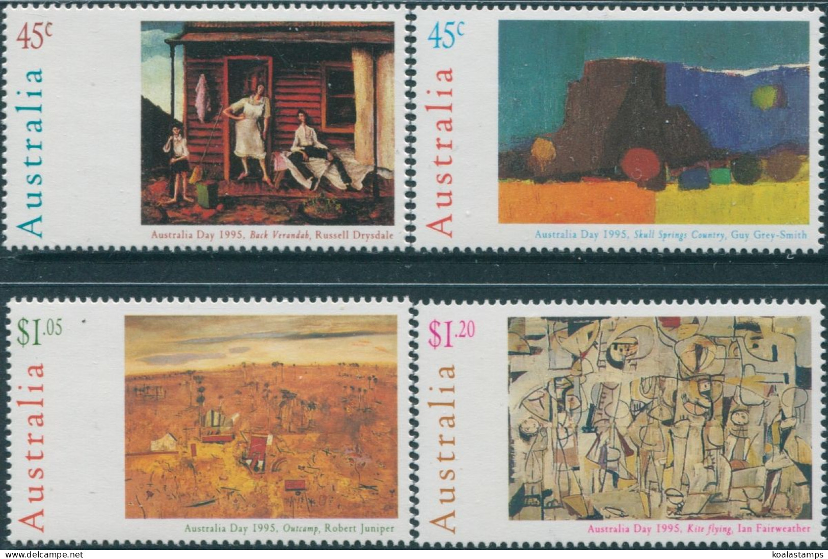 Australia 1995 SG1503-1506 Australia Day Paintings Set MNH - Andere & Zonder Classificatie