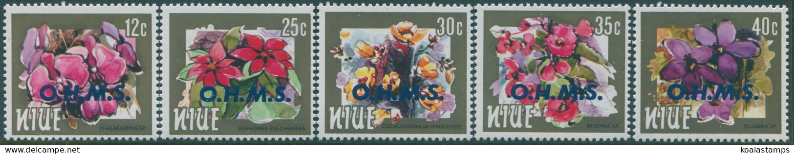 Niue OH MS 1985 SGO1-O5 Flowers (5) MNH - Sonstige & Ohne Zuordnung