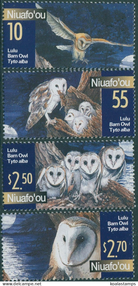 Niuafo'ou 2001 SG307-310 Barn Owls Set MNH - Tonga (1970-...)