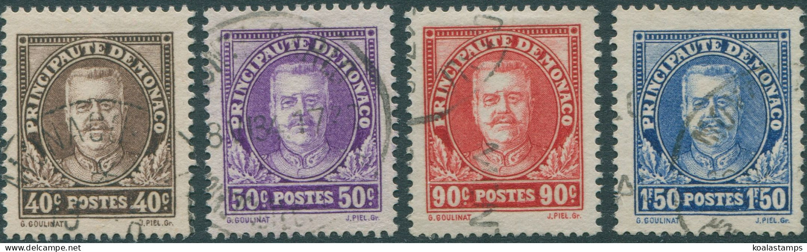 Monaco 1933 SG126-134 Prince Louis (4) FU - Other & Unclassified