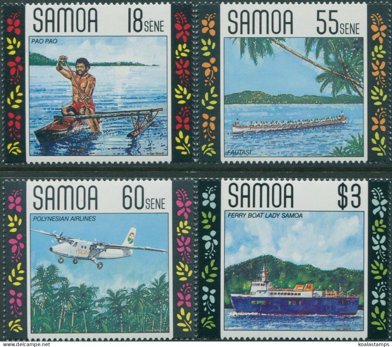 Samoa 1990 SG840-843 Transport Set MNH - Samoa (Staat)