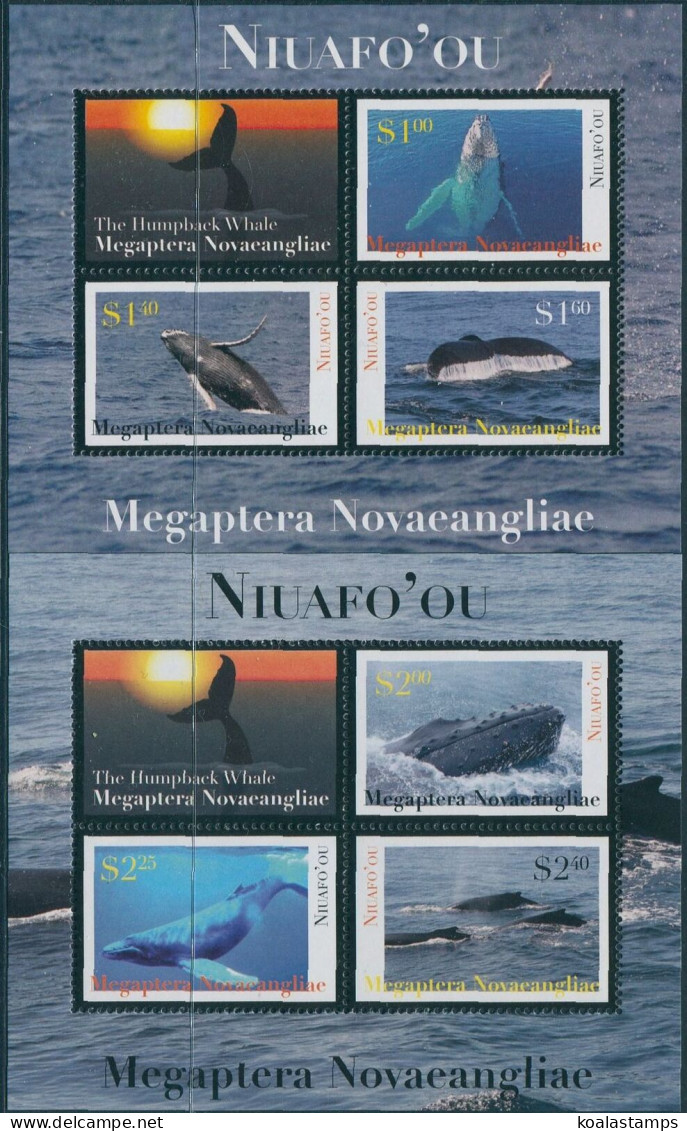 Niuafo'ou 2012 SG346-347 Humpback Whale MS Set Of 2 MNH - Tonga (1970-...)