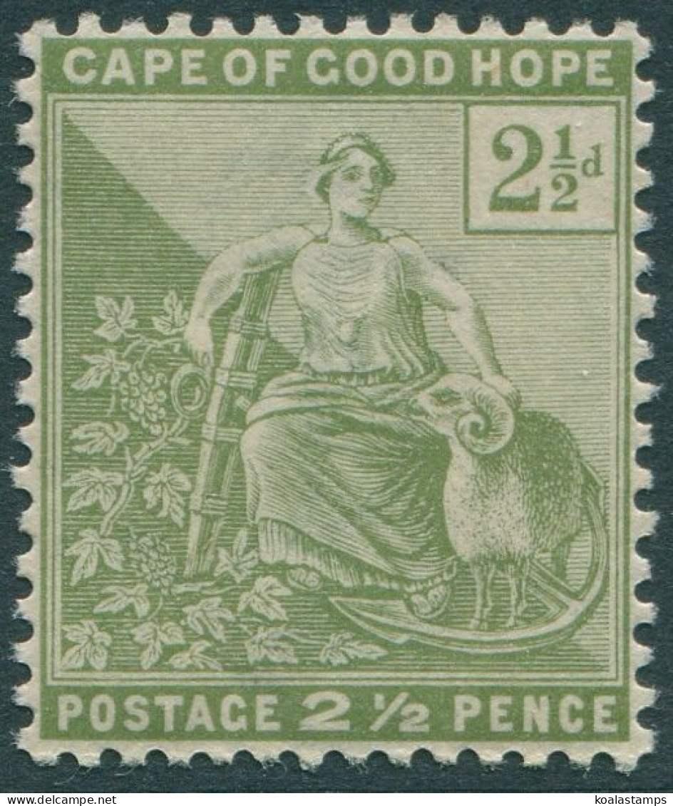 Cape Of Good Hope 1892 SG56 2½d Sage-green Hope With Ram MNH - Kaap De Goede Hoop (1853-1904)