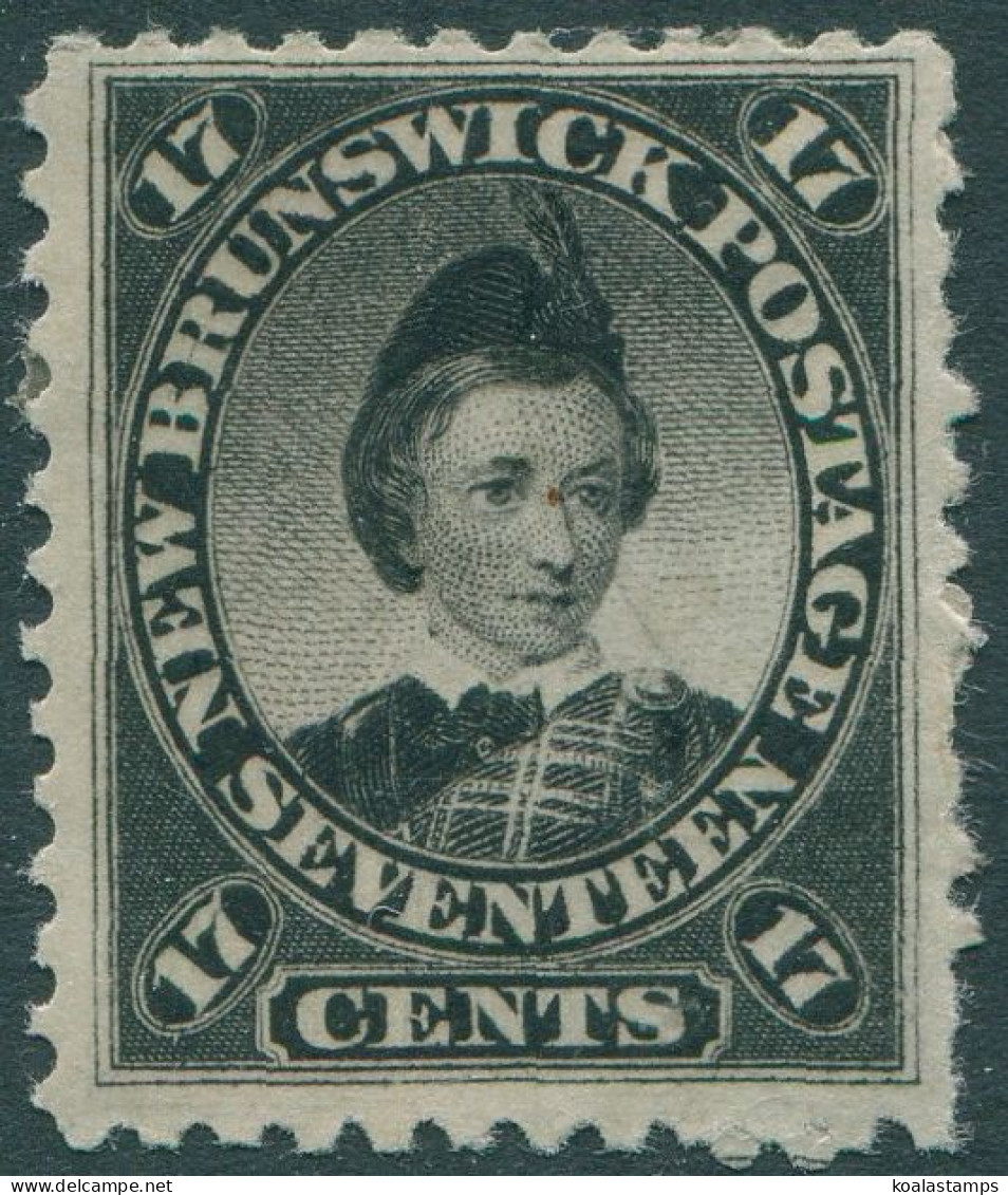 New Brunswick 1860 SG19 17c Black Prince Of Wales KEVII #2 MH - Usados