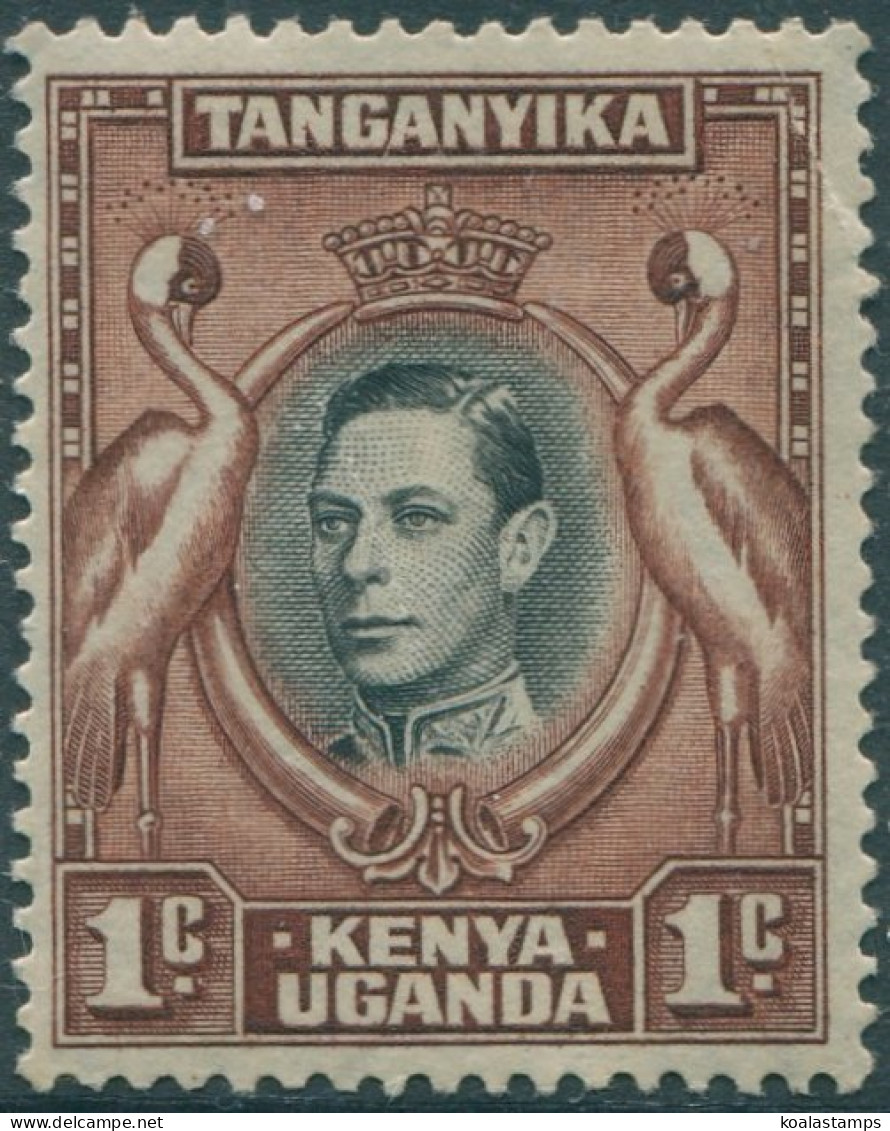 Kenya Uganda Tanganyika 1938 SG131ai 1c Black And Red-brown KGVI Cranes #3 MNH ( - Kenya, Ouganda & Tanganyika
