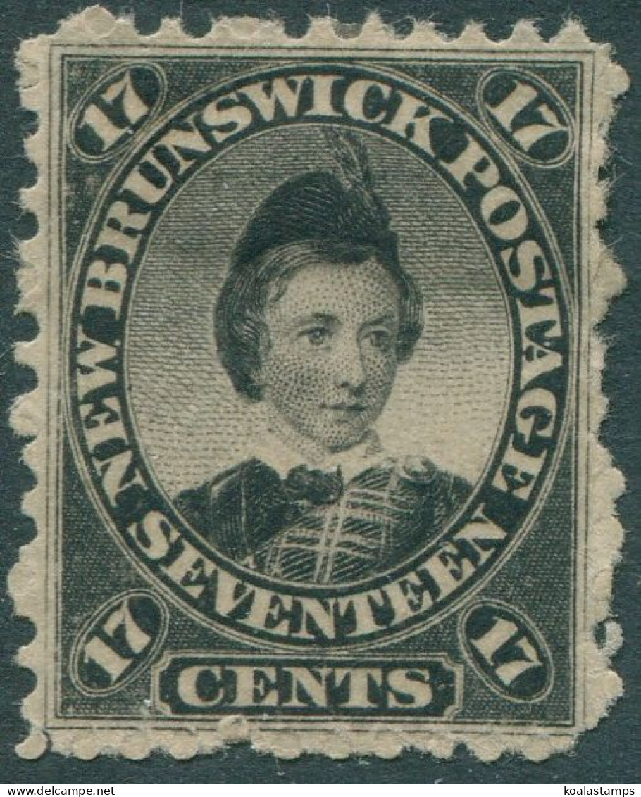 New Brunswick 1860 SG19 17c Black Prince Of Wales KEVII #1 MH - Used Stamps