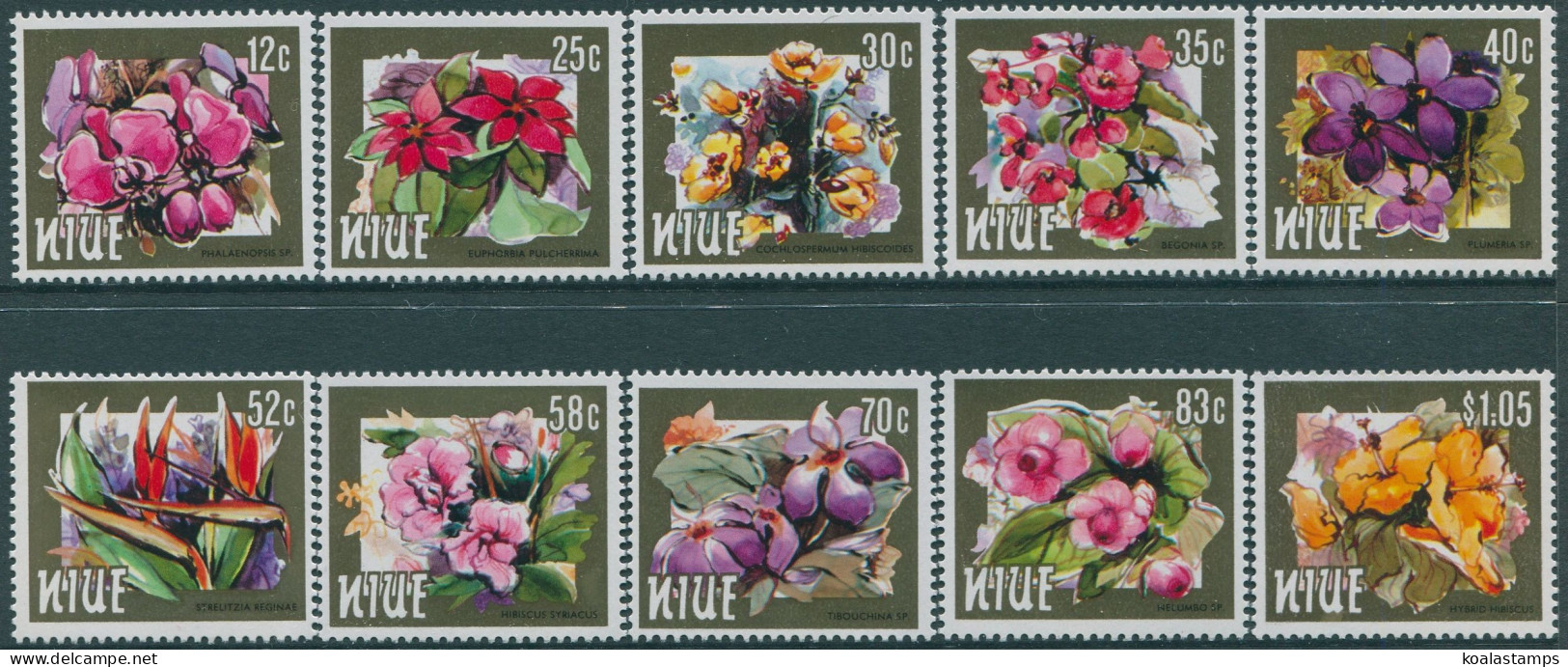 Niue 1984 SG527-536 Flowers (10) MNH - Niue