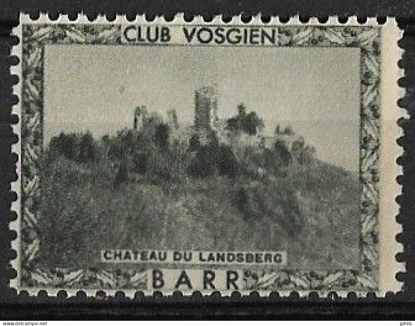 CLUB VOSGIEN BARR ** CHATEAU DU LANDSBERG - Tourisme (Vignettes)