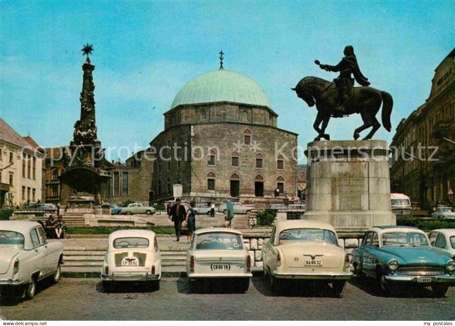 72789320 Pecs Szechenyi Platz Statue Janos Hunyadi Denkmal Pecs - Hungary