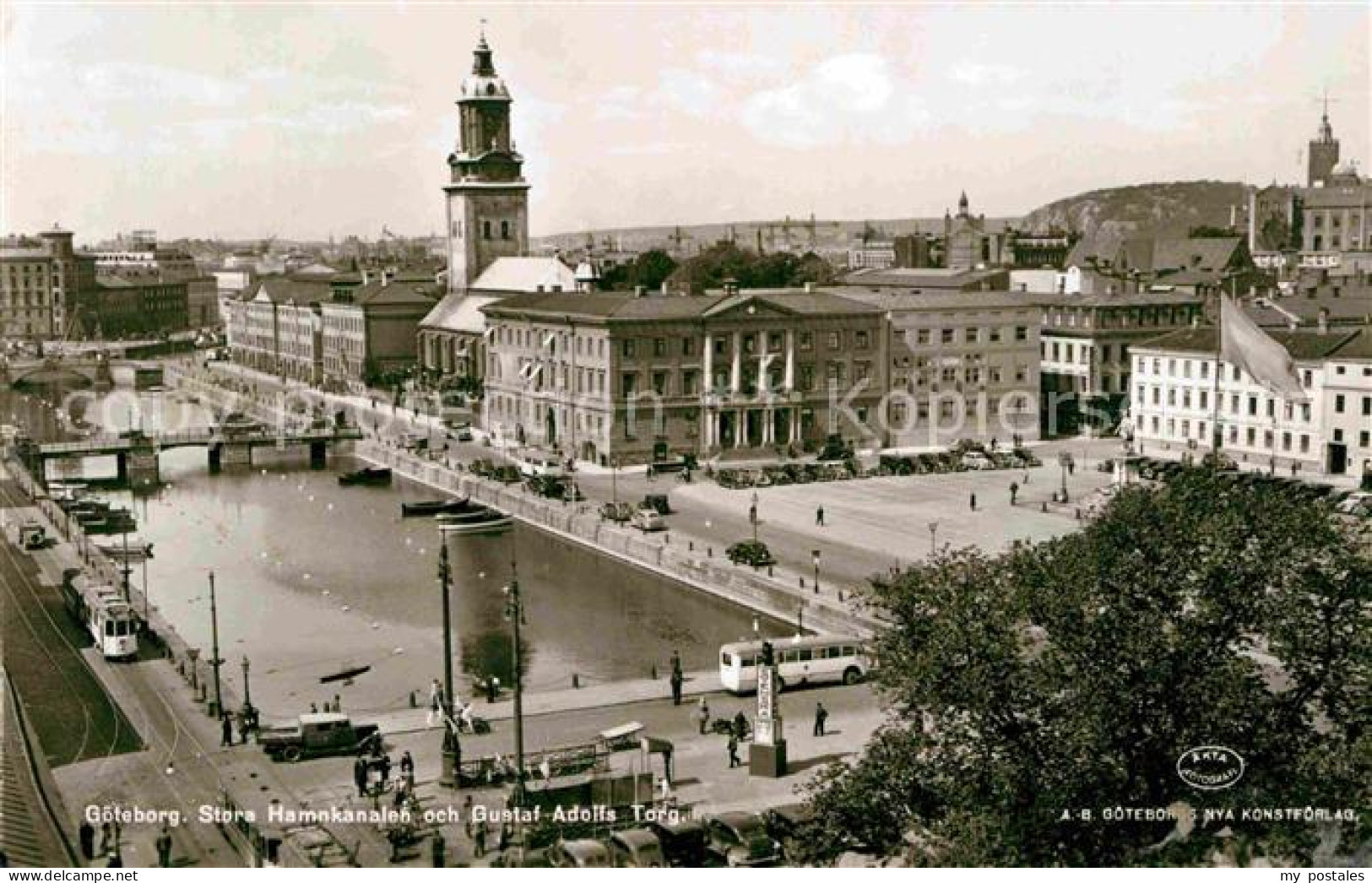 72789229 Goeteborg Stora Hamnkanalen Och Gustaf Adolfs Torg.  - Sweden