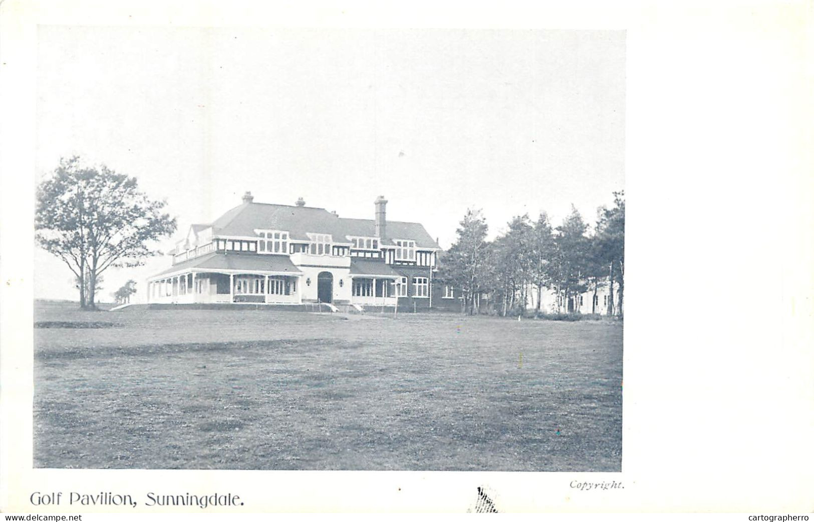 Sunningdale Golf Pavilion Old Postcard - Autres & Non Classés
