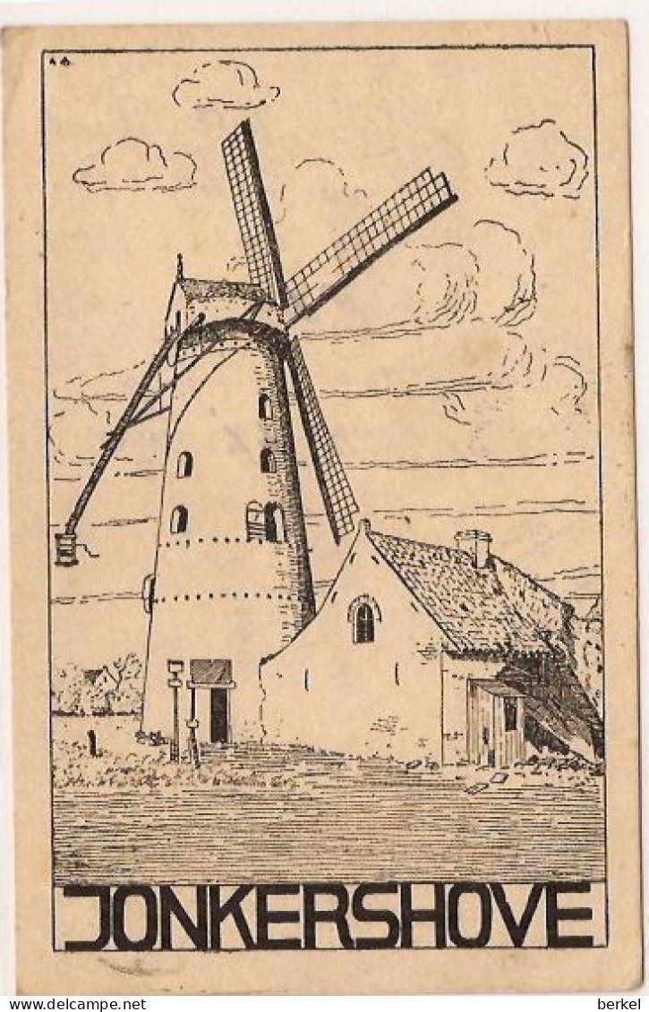 HOUTHULST JONKERSHOVE GETEKENDE MOLEN FELDPOST 24...1918 434 /d1 - Houthulst