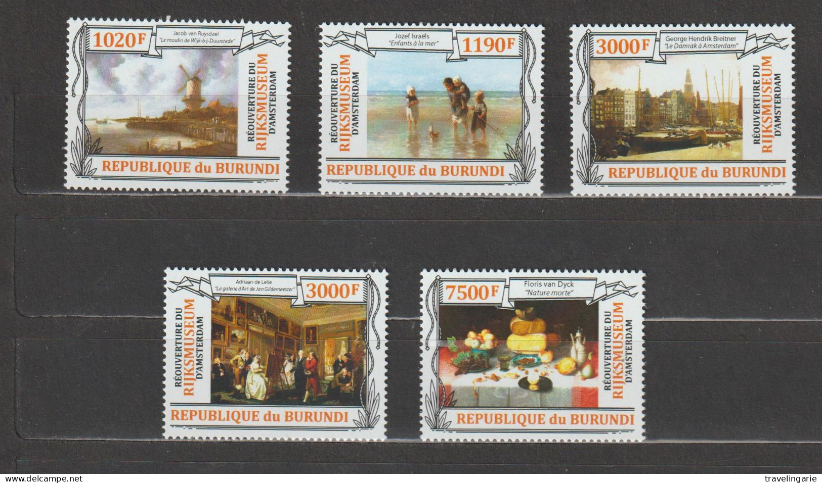 Burundi 2013 Re-opening Rijksmuseum Amsterdam MNH/** - Unused Stamps