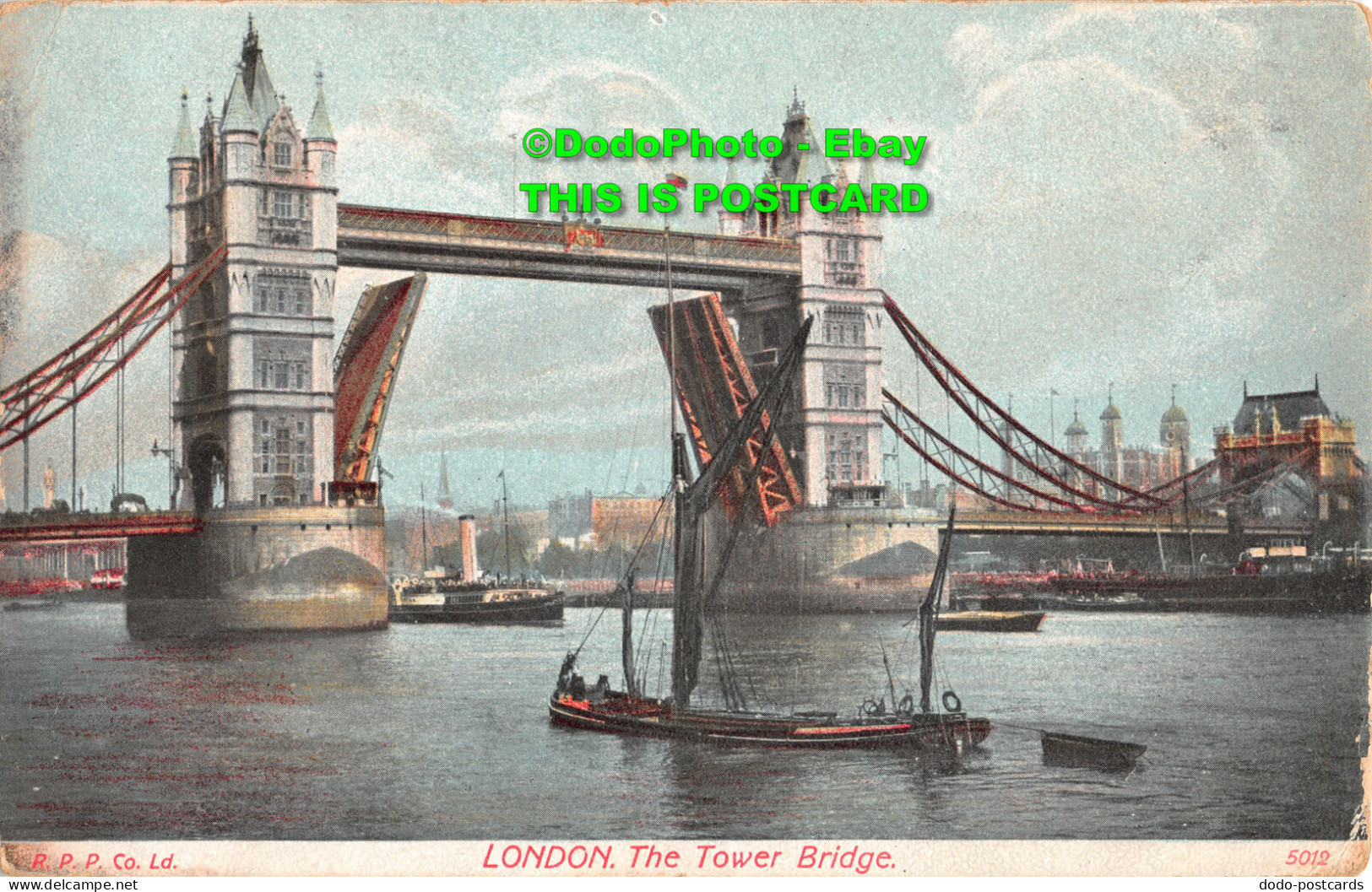 R358740 London. The Tower Bridge. R. P. P. Co. 1907 - Sonstige & Ohne Zuordnung