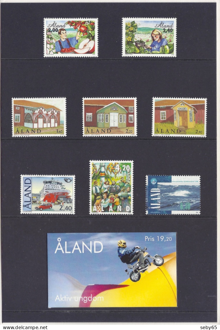 Aland 1998 - Complete Year Set, Full Stamp Collection, With Nice Folder, Mint - MNH - Aland