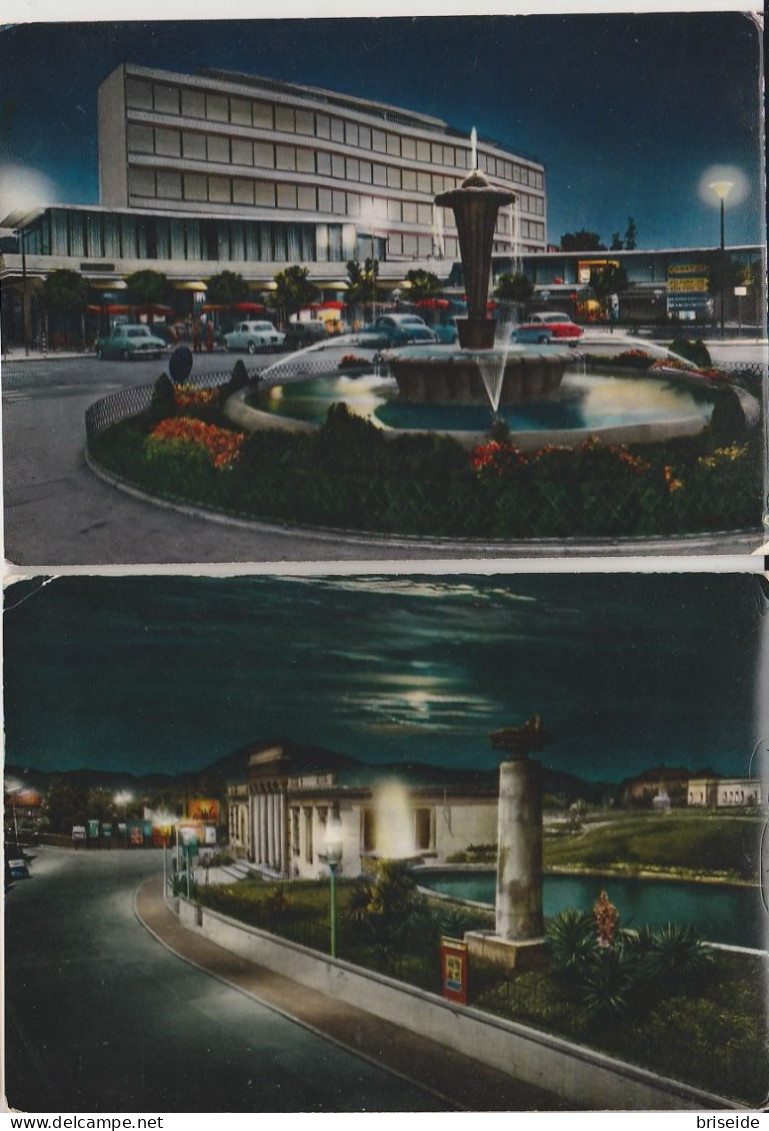 ABANO TERME PADOVA N. 2 CARTOLINE PIAZZALE FONTANA COLONNA IMPERATORE FRANCESCO I° 1962 1962/1982 - Andere & Zonder Classificatie