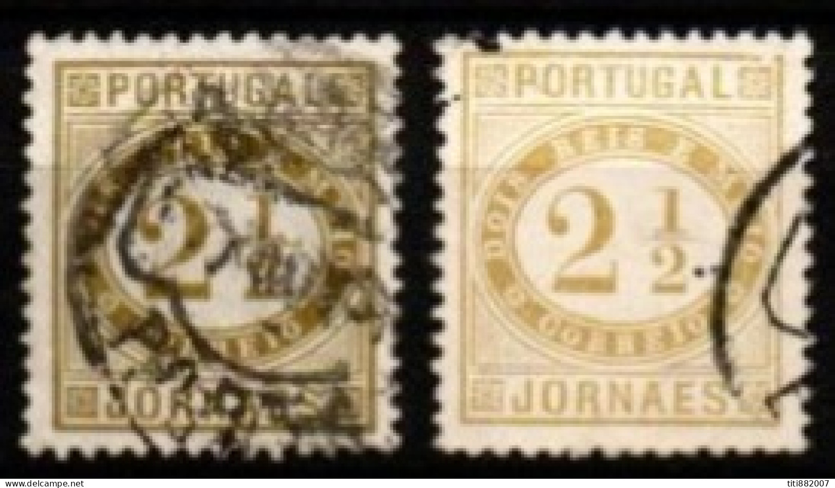 PORTUGAL     -    1876 .  Y&T N° 50 / 50A Oblitérés - Used Stamps