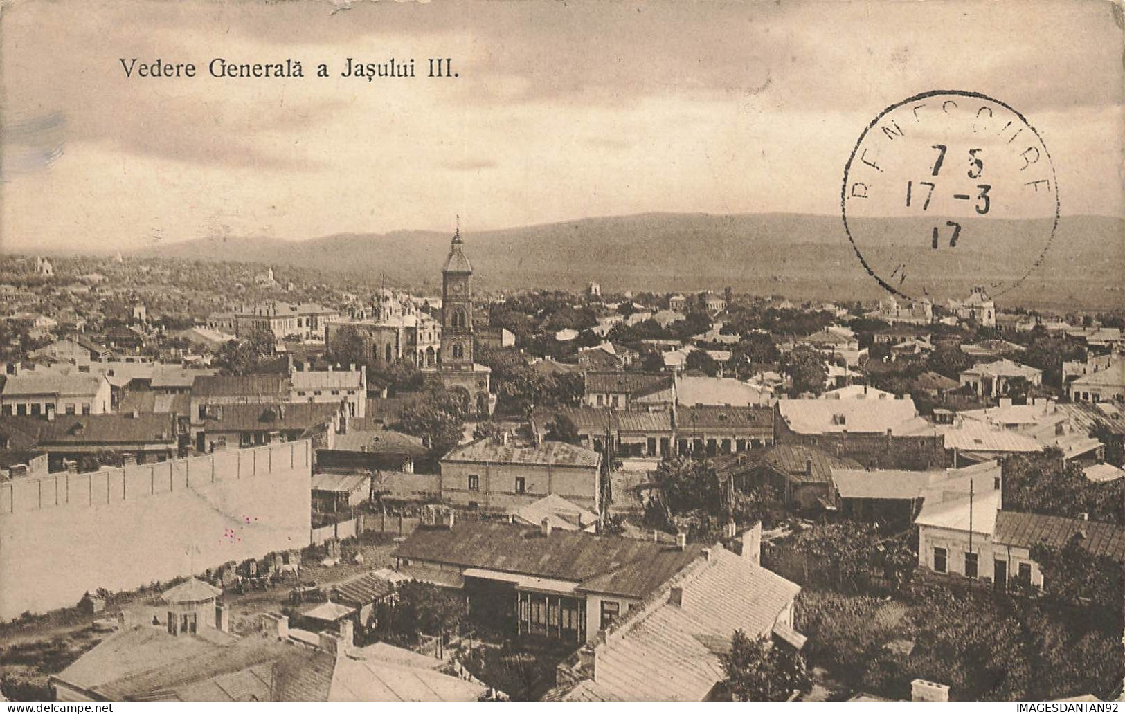 ROUMANIE #FG57283 VEDERE GENERALA A JASULUI III + AFFRANCHISSEMENT CENSURE MILITAIRE GUERRE 1917 - Roumanie