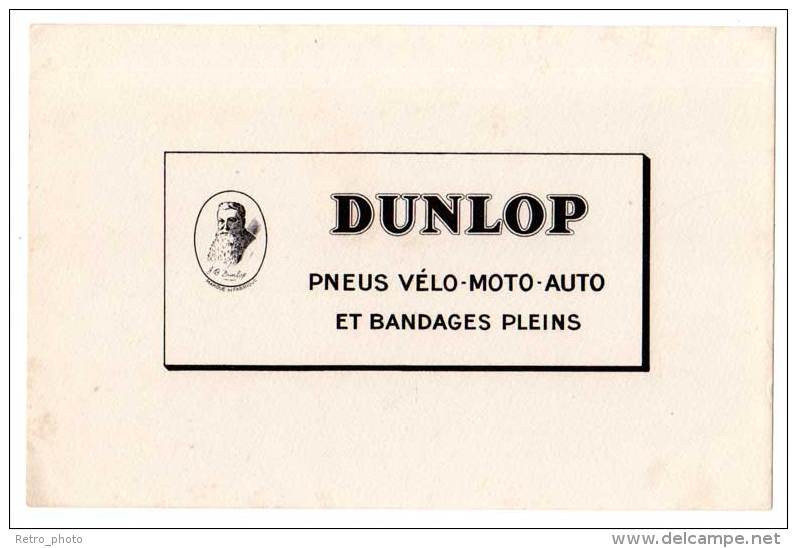 Buvard Dunlop, Pneus Vélo Moto Auto  ( DD ) - Wassen En Poetsen