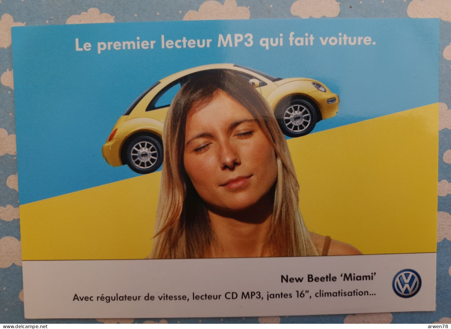 PUBLICITE VOLKSWAGEN V W NEW BEETLE MIAMI MP3 - Werbepostkarten