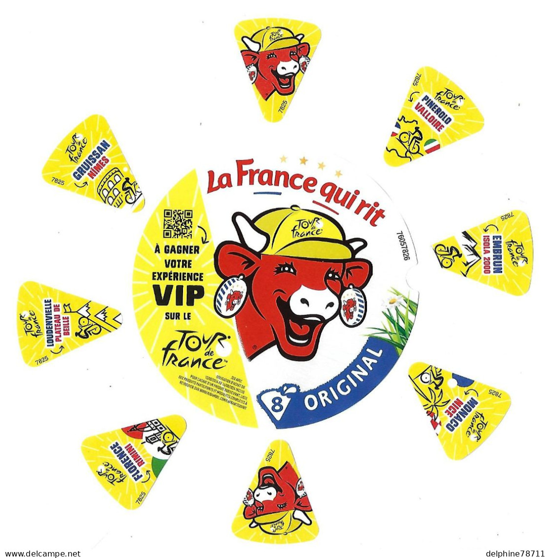 Etiquettes De Fromage     La France Qui Rit  (Tour De France) - Cheese