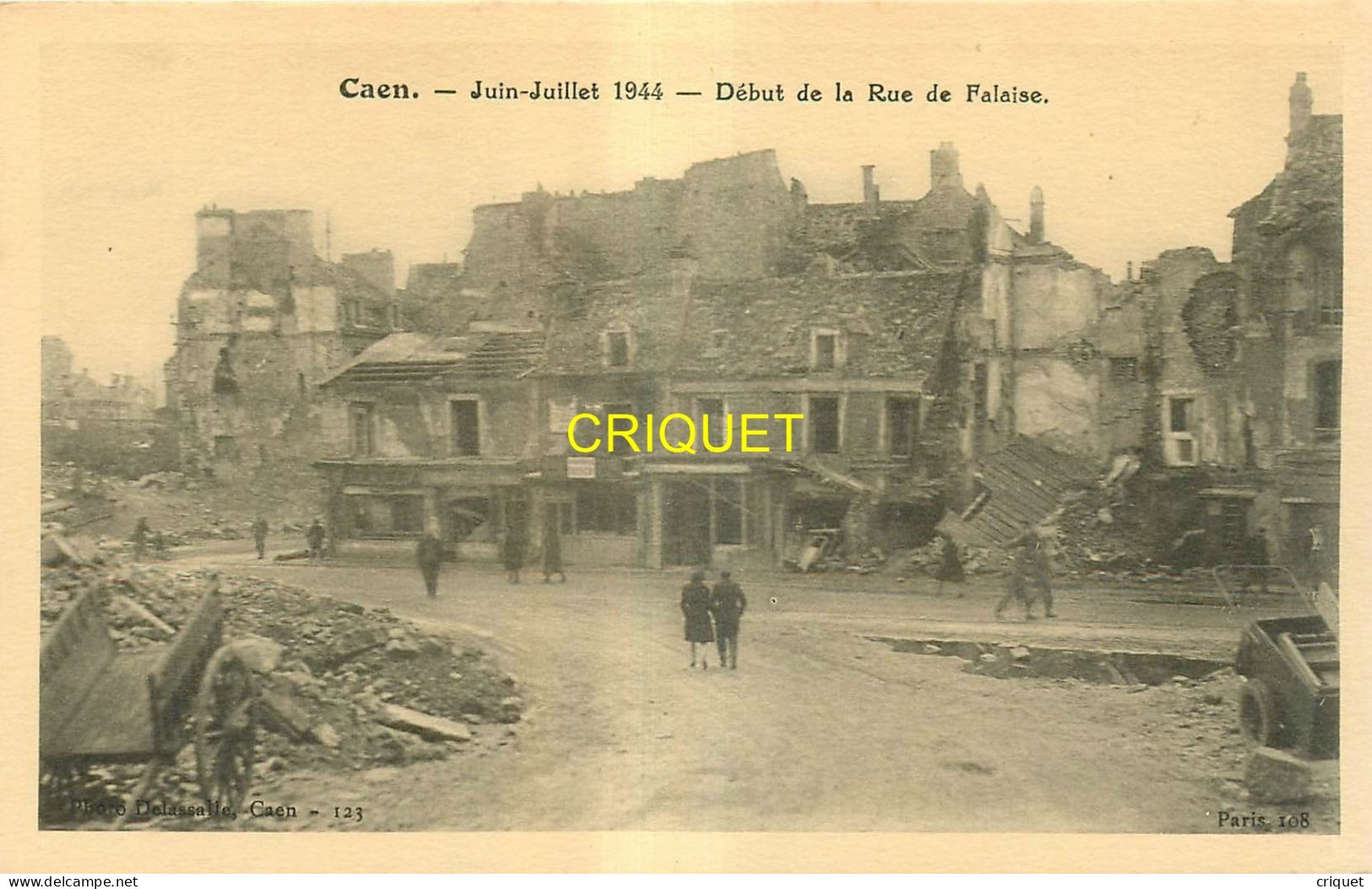 14 Caen, Lot De 13 Cartes Différentes Des Bombardements De Juin-juillet 1944 - Caen