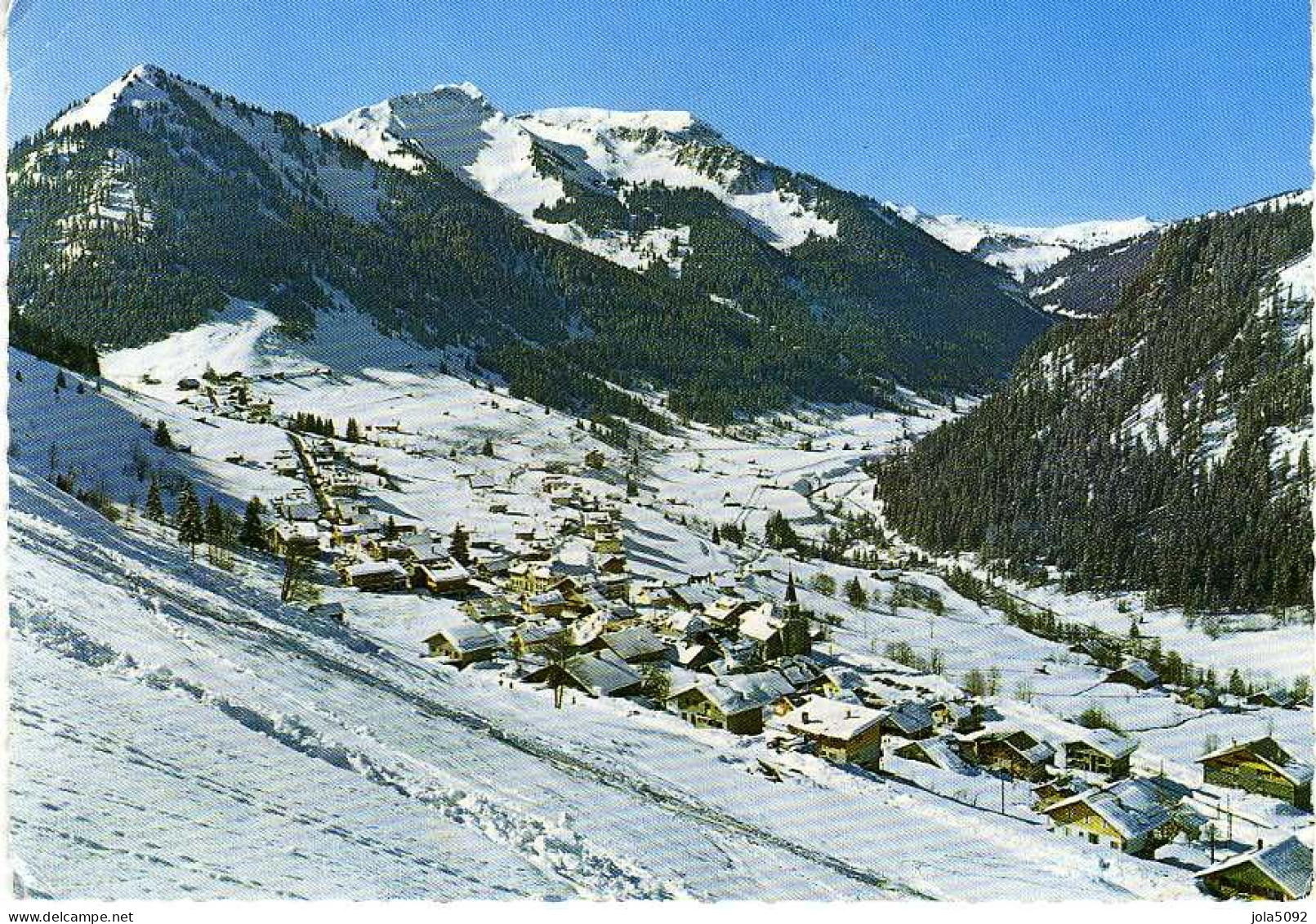 74 - CHATEL - La Station, La Vallée De L'Essert Et Le Massif Du Linga - Châtel