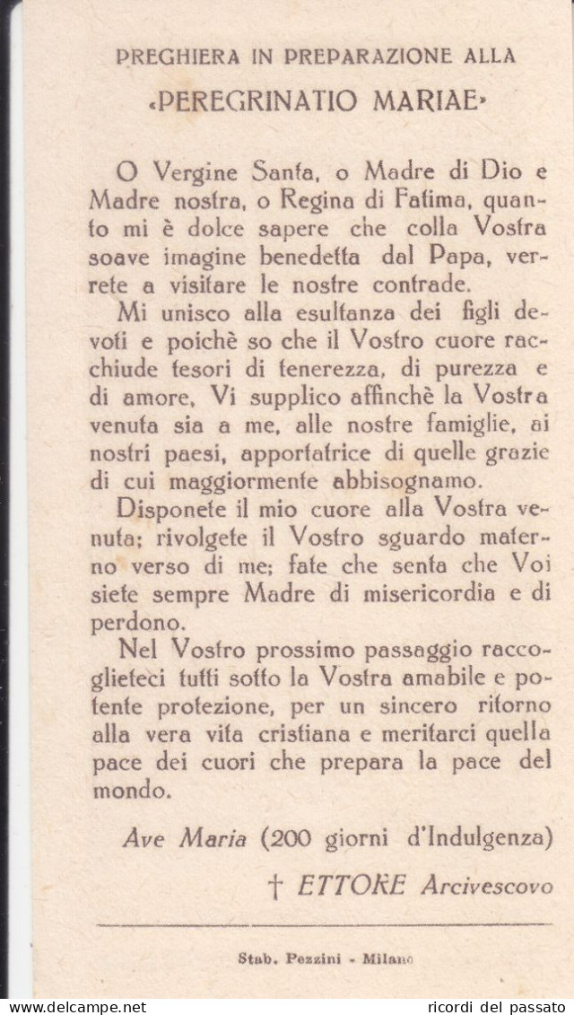 Santino Simulacro Benedetto Dal Sommo Pontefice Pio XII - Images Religieuses